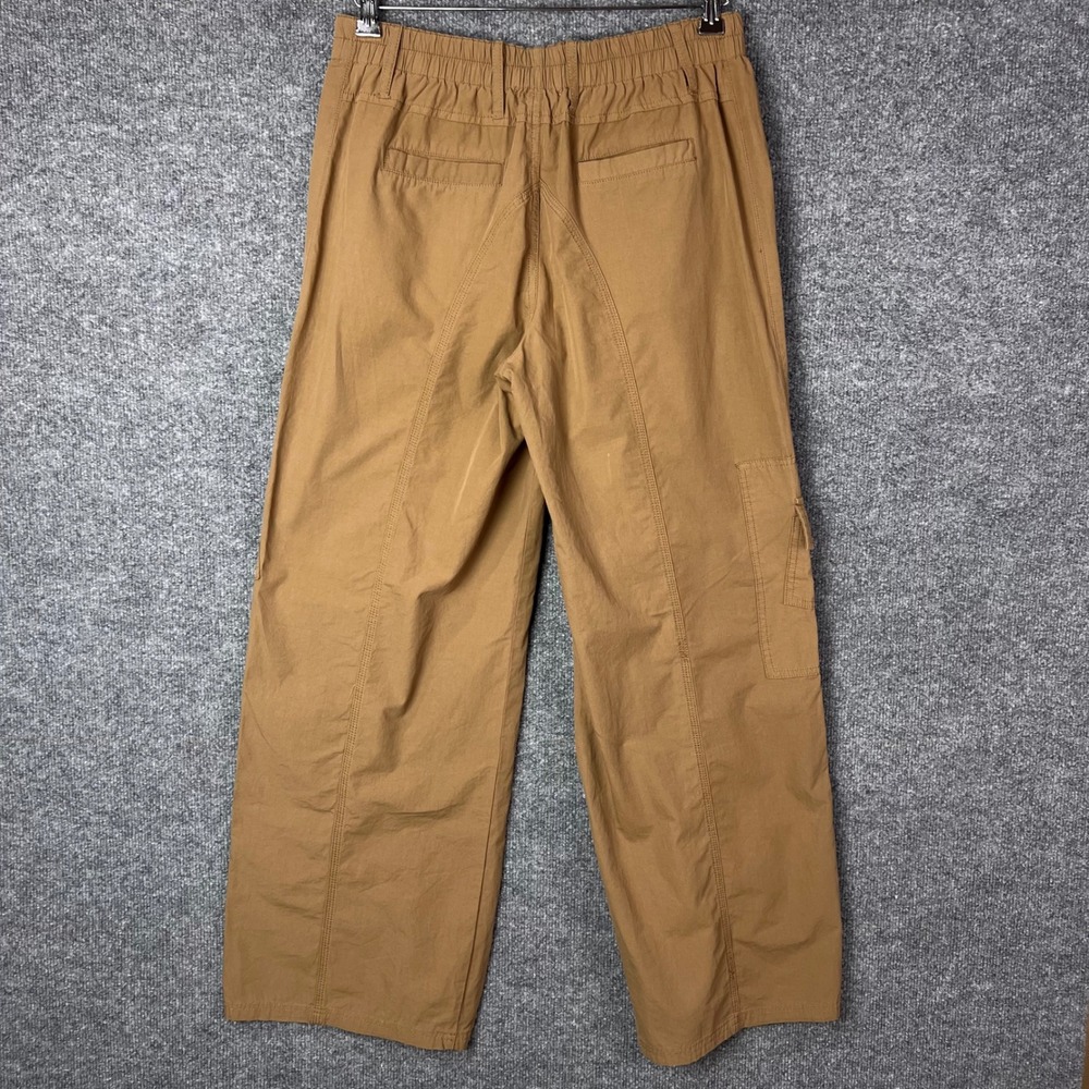 Böhme Cargo Pants Womens Medium Brown Excellent Wide Leg Elastic Waist Utility - Picture 2 of 10